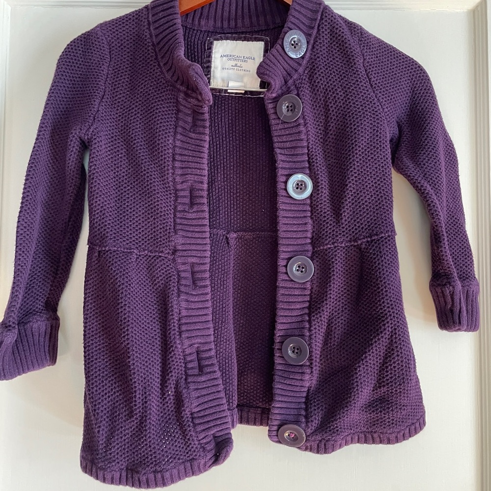 American Eagle Outfitters Kids Purple Sweater